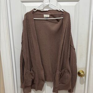 Cozy Brown Knit Sweater